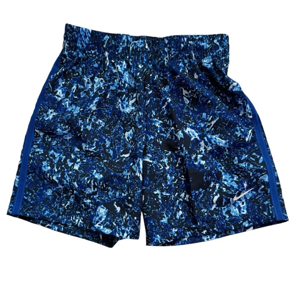 Nike Dri Fit Blue Multi Boys Size XS Shorts Athletic Performance New - Picture 2 of 7